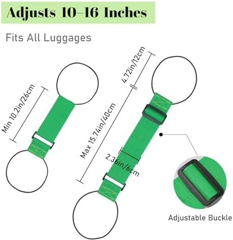 2 Pack Multi Use Strong Adjustable Luggage Connector Straps - Image 4