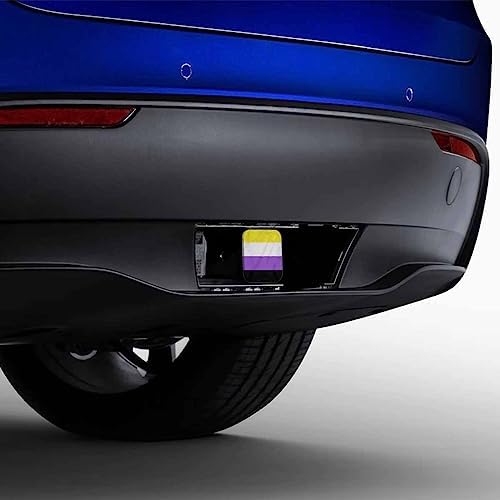 Non-Binary Pride Flag Trailer Hitch Plug Cover LGBT NB Pride Community Flag - Image 4