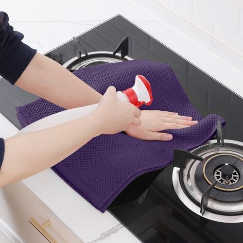 Homaxy 100% Cotton Waffle Weave Kitchen Dish Towels 6-Pack - Image 5
