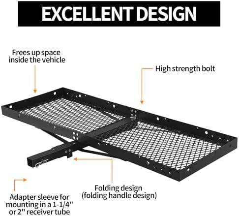 60 x 20 Tray Hitch Cargo Carrier - Image 3