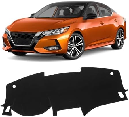 KUST Black Dash Cover for Nissan Sentra 2020-2024 2025 2026 Non-Slip Dashboard by KUST