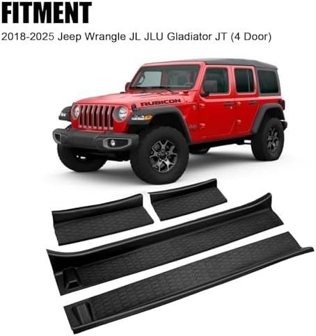 Door Sill Guards Kit for Jeep Wrangler JL/Gladiator 2018-2026 - Image 3