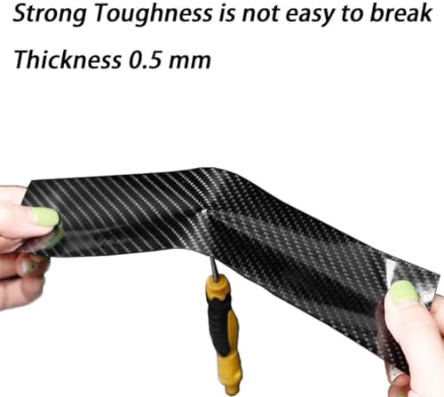 DGSL Car Door Edge Guards Door Sill Protector, 1.2In x 33Ft 5D Carbon Fiber Car - Image 3