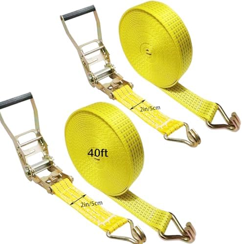 Ratchet Straps Heavy Duty, 8000 LBS Break Strength Ratchet Strap Tie Down by MNMAJE