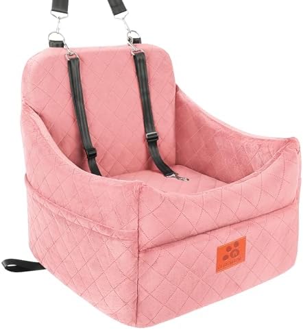 Dog Car Seat for Small/Medium Dogs, Dog Booster Car Seats by GLGLENSLAVE