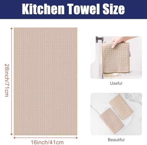 Homaxy Microfiber Waffle Weave Kitchen Towels, 6 Pack - Image 2