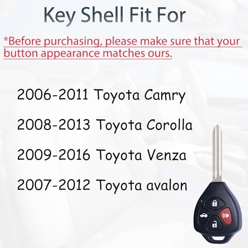 SUPALAND Key Fob Shell Case Replacement Fits - Image 3