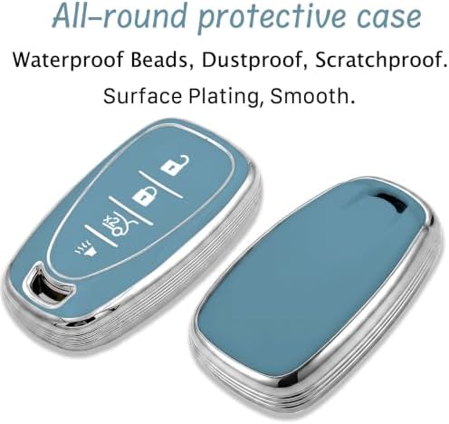 for Chevy Key Fob Cover with Keychain Soft TPU Key Shell Key Case Compatible - Image 3