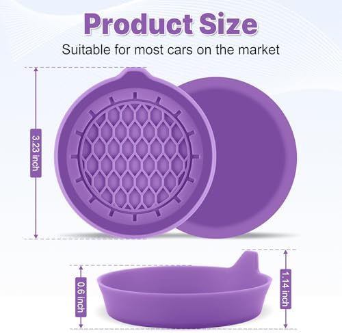 SINGARO Car Cup Holder Coaster, Silicone Cup Holder Insert, Universal Non-Slip - Image 5