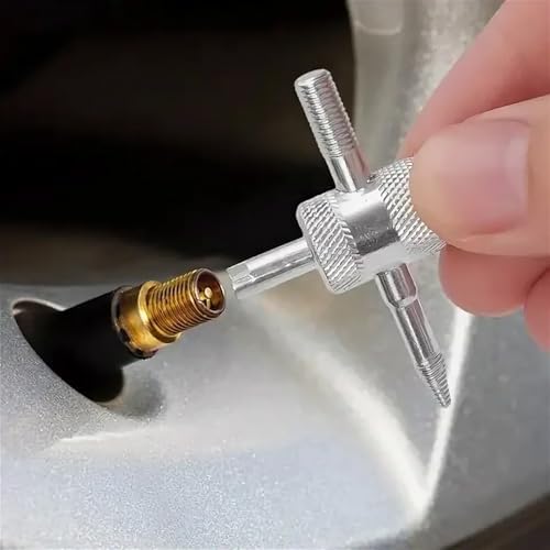 4-Way Valve Core Tool, 4-in-1 Valve Stem Removal Tool Car Tire Repair Wrench - Image 4
