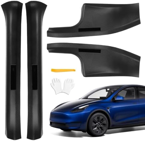 4 Pcs Door Sill Protector for Tesla Model Y 2019-2024 Only for 5 Seater by Welcometodoietc
