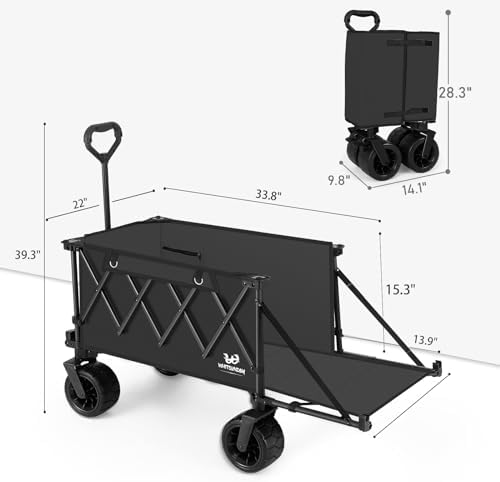 Whitsunday Collapsible Folding Wagon Heavy Duty Utility Beach Wagons - Image 3