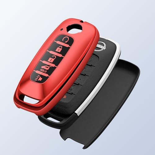 for Nissan Key Fob Cover 2026 2025 2024 2023 Car Key Case 5 Buttons Rogue - Image 4