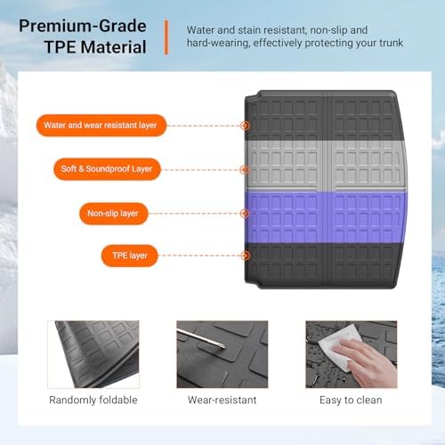 powoq Cargo Mat Trunk Mat Compatible - Image 5