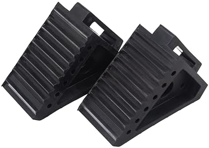 A20014 Arcan Solid Rubber Wheel Chocks by Arcan