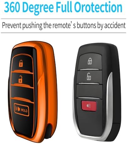 Tukellen for Toyota Key Fob Cover TPU Soft Protective Case for 2022-2026 Toyota - Image 4