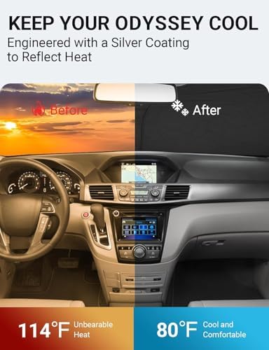 Proadsy Custom Fit Car Windshield Sun Shade - Image 2