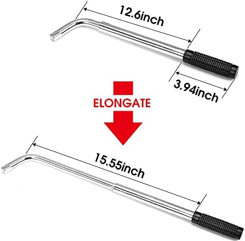 BIG RED Telescoping Wheel Lug Nut Wrench 11/16", 7/8" - Image 3