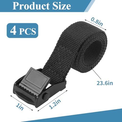 PEASUG Tie Down Straps, 4 Pack Lashing Straps - Image 2