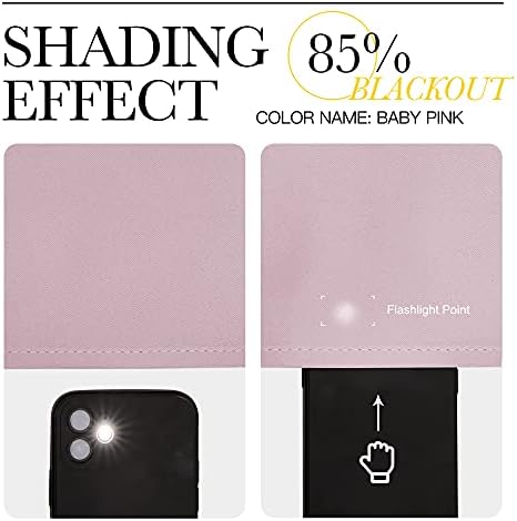 NICETOWN Baby Pink Blackout Curtains - Image 6
