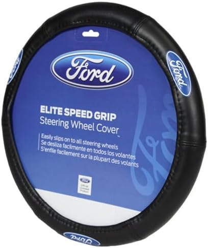 Plasticolor 006725R01 Ford Elite Premium Logo Steering Wheel Cover by Plasticolor