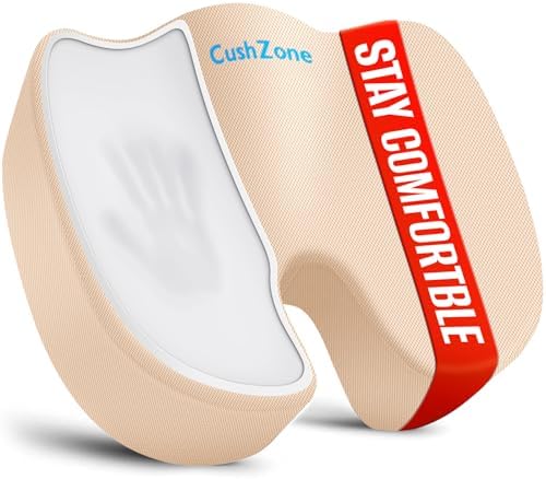 CushZone XXL Memory Foam Seat Cushion by CushZone