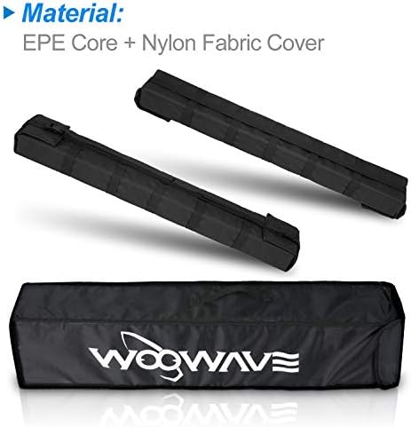 WOOWAVE Kayak Roof Rack Pads Universal Car Roof Rack Soft - Image 2