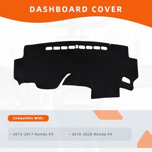 Dashboard Cover Dash Mat Fit for Ho-nda Fit 2020-2015, Car Dash Board Mat - Image 2