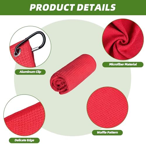 Mile High Life Microfiber Golf Towel 3 Pack Waffle - Image 2