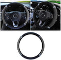JOYCOURT 15 Inch Bling Soft Leather Car Steering Wheel Cover by JOYCOURT
