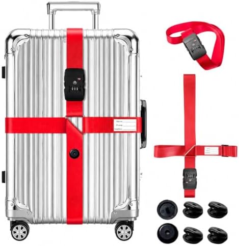 Luggage Straps TSA Approved for Suitcases by Unknown