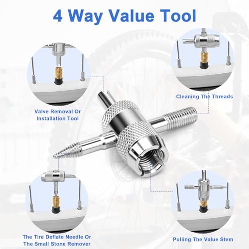 Linkstyle Valve Core Removal Tool Kit: 20PCS Presta Schrader Valve Cores - Image 6