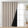 Yakamok Natural 100% Blackout Patio Door Curtain Panels W100 x L84, 1 Panel by Yakamok