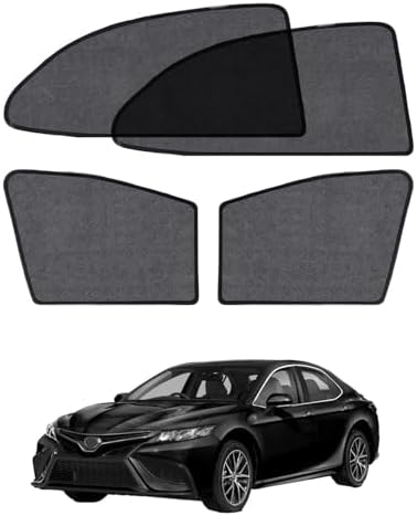 Car Window Shade for Toyota Camry 2018-2024, 4 Pack Magnetic Mesh Sun Shades by Unknown