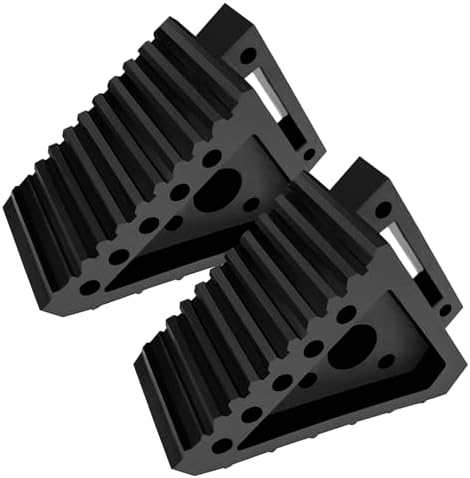 Taifa Rubber Wheel Chocks for Travel Trailers, Heavy Duty RV Wheel Stoppers by TAIFA