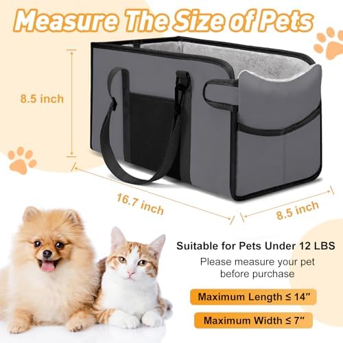 Portable Dog Car Seat for Small Dogs, Puppy Car Seat - Image 2