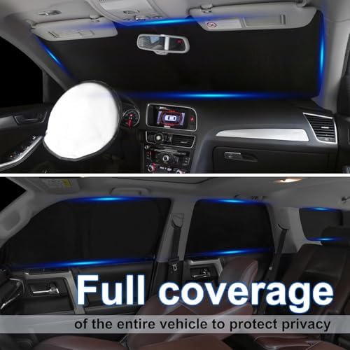 10PCS Window Shades for 2018-2024 BMW X3 Accessories Foldable Sunshade Side - Image 2