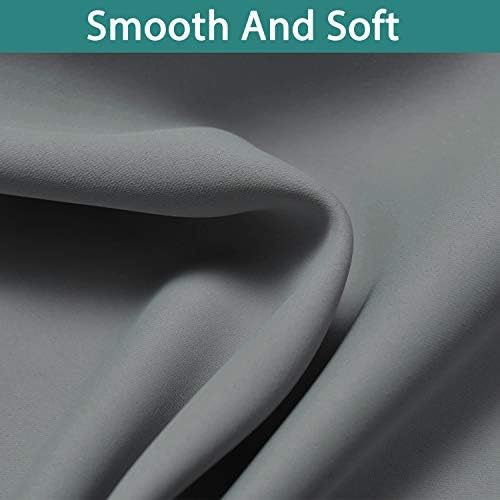 Yakamok Grey Blackout Curtains 108 Inches Long - Image 6