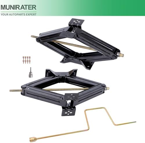 munirater RV Trailer Stabilizer Leveling Scissor Jacks 2-Pack 6600lbs - Image 2