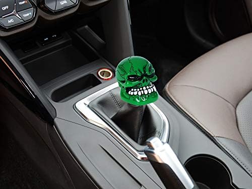 Skull Shift Knob Cars Truck Gear Shifter Stick Handle SUV Green - Image 2