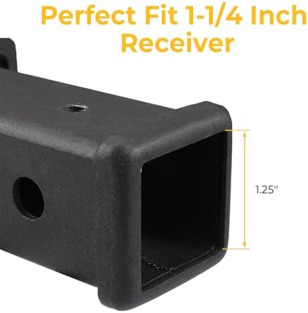 BougeRV 1 1/4 Inch Trailer Hitch Cover, Tow Tube Plug Insert Cap - Image 3