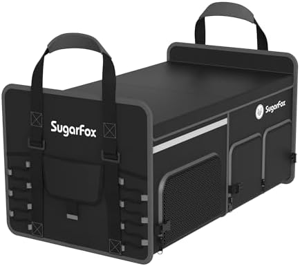 SugarFox Bold Color Block Trunk Organizer, Foldable by SugarFox