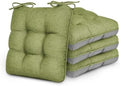 Love's cabin Memory Foam Chair Cushions Set of 4, 15.5 Inch, Olive Green by Lovescabin
