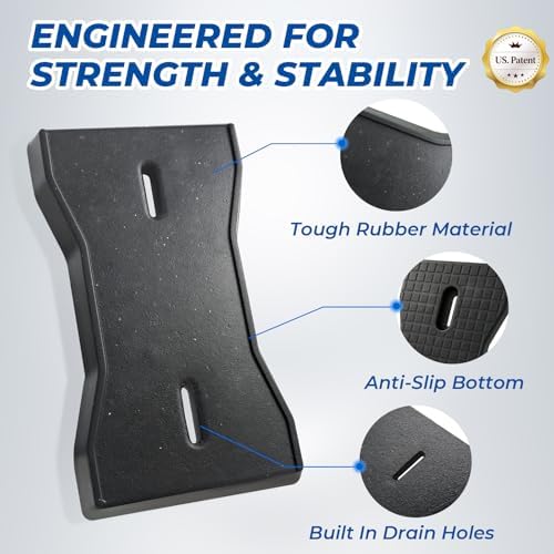 ROBLOCK RV Stabilizer Jack Pads 2 Pack, Heavy Duty Rubber Scissor Jack Leveling - Image 7