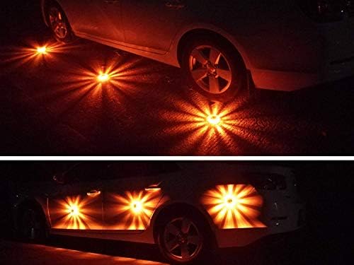 Tobfit 12 Pack LED Road Flares Emergency Lights Roadside Safety Beacon Disc - Image 5