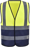 AYKRM 12 colour High visibility viz vest hi vis viz reflective work by AYKRM