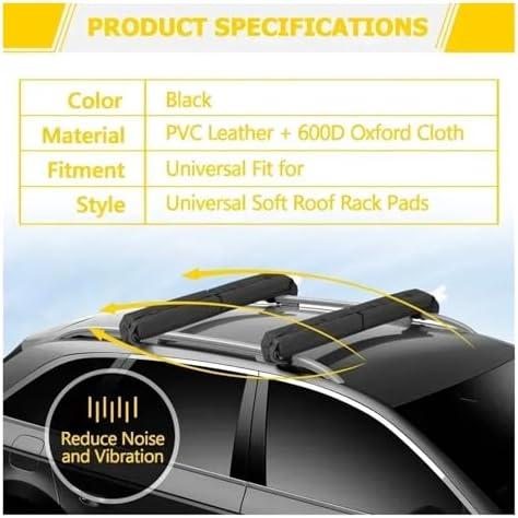 Universal Car Roof Luggage Soft Rack Pads, - Image 4
