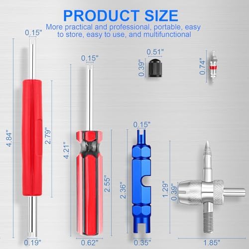 Suaika Brand Tire Valve Stem and Valve Core Removal Tool Set - Image 2