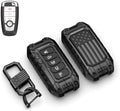 USA Flag-Inspired Heavy Duty Zinc Alloy Key Fob Cover, Accessories Compatible by Wenwubin