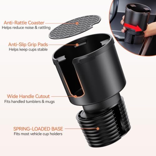 Car Cup Holder Expander for Large Water Bottles, Quick Install Cup Holder - Image 5